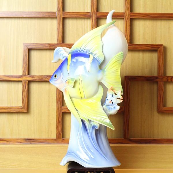 

vases creative ocean vase ceramic tropical fish flowers home decor for wedding decoration crafts room objects