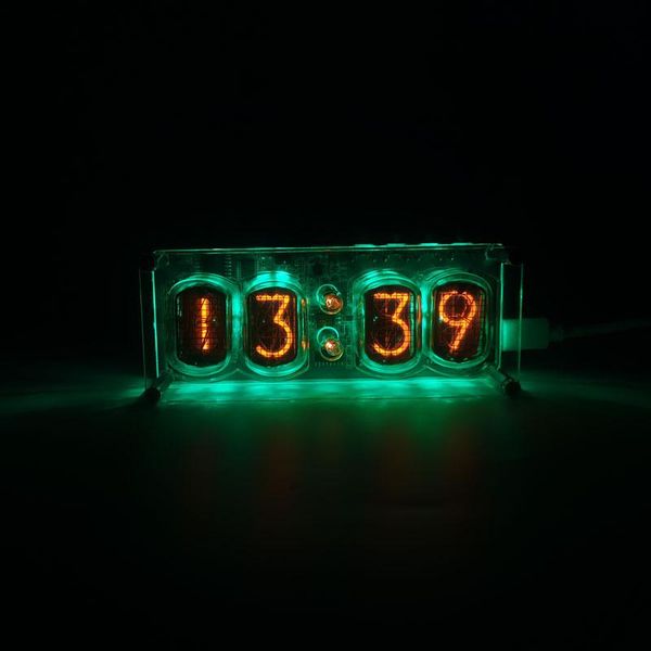 

desk & table clocks in-12 glow clock diy former soviet union electron tube gift colorful lamp desktop