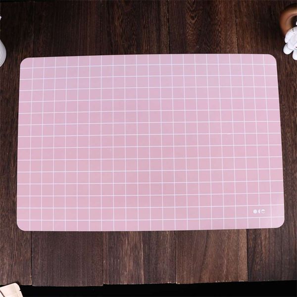 

modern simple pvc household mat children's tableware heat insulation student thickened can