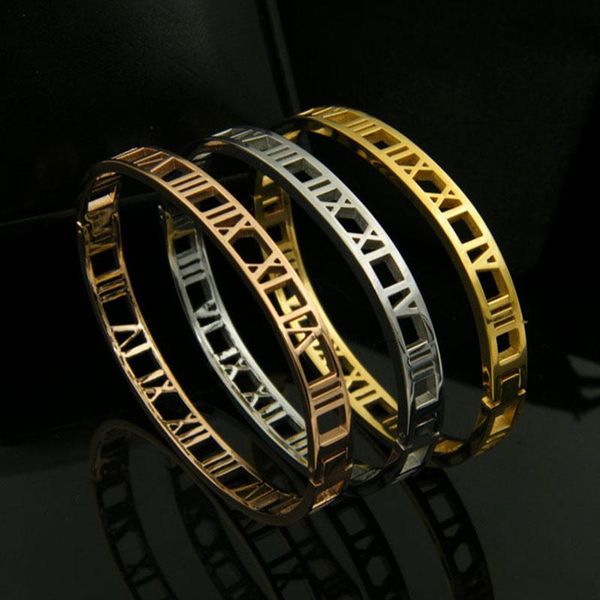 

bangle 2021 fashion jewelry stainless steel bracelets for women, Black