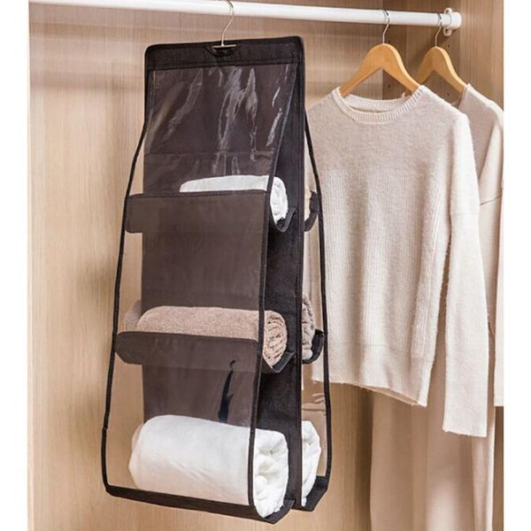 

shirt pants shoe multi-layer storage hanging wall wardrobe bag boxes & bins