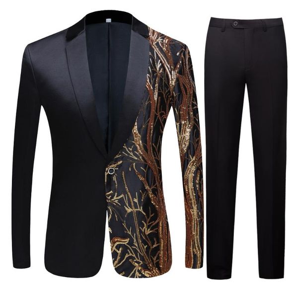 

men's suits & blazers men cool laser royal black jacket custom made party super star stage costume male fashion casual hip hop suit, White;black