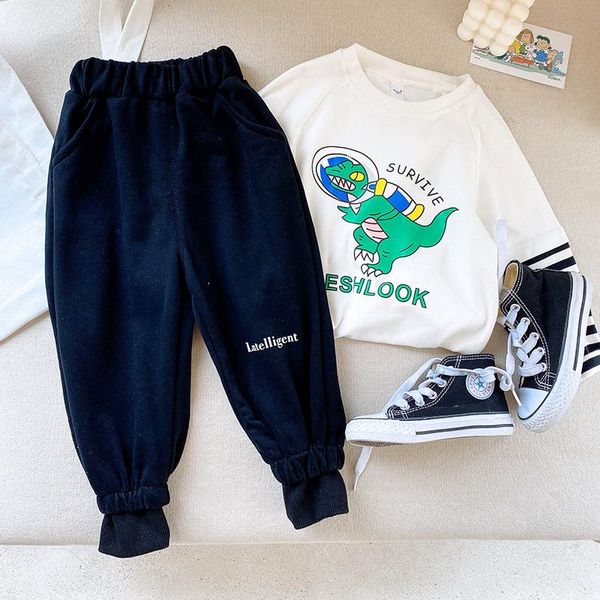 

trousers children's pants 2021 autumn korean version boys' elastic sports wear trouser 2-14, Blue