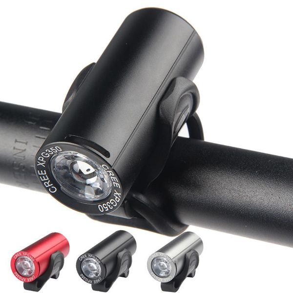 

bike lights 1pc bicycle headlight 3w led 350lm 4 modes side visible 750mah battery power remind cycling front lighting accessories