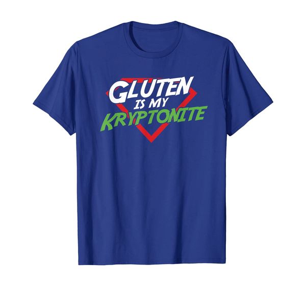 

gluten is my kryptonite shirt, White;black