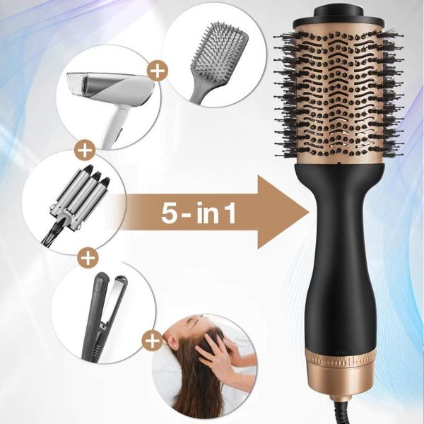 

electric hair brushes professional one step dryer and volumizer blow hairdryer with styler straightener curling iron comb brush