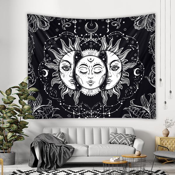 

painting tapestry bohemian room decoration background cloth hanging datura