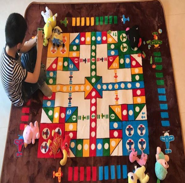 

carpets children's playing toys crawling blanket gym game kid rug creative ultralarge parent-child chess damp-proof picnic padlf965