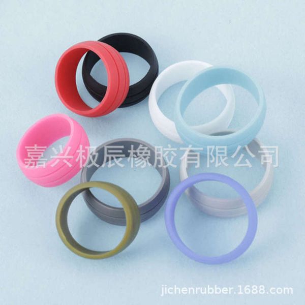 

silicone creative silicone lovers ring, Black
