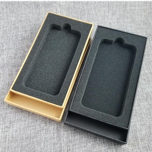 

gift wrap box packaging lid and base cardboard phone case ( with foam)