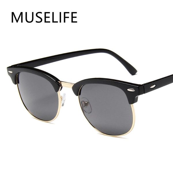 

sunglasses women brand designer retro men summer style sun glasses, White;black
