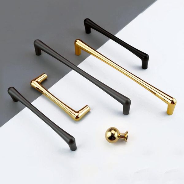 

handles & pulls luxury zinc alloy kitchen furniture hardware cupboard door handle drawer knob wardrobe