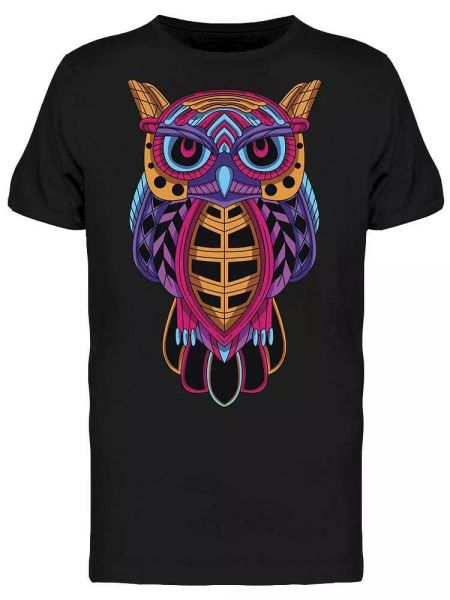 

dark owl graphic men's tee -image by shutterstock, White;black