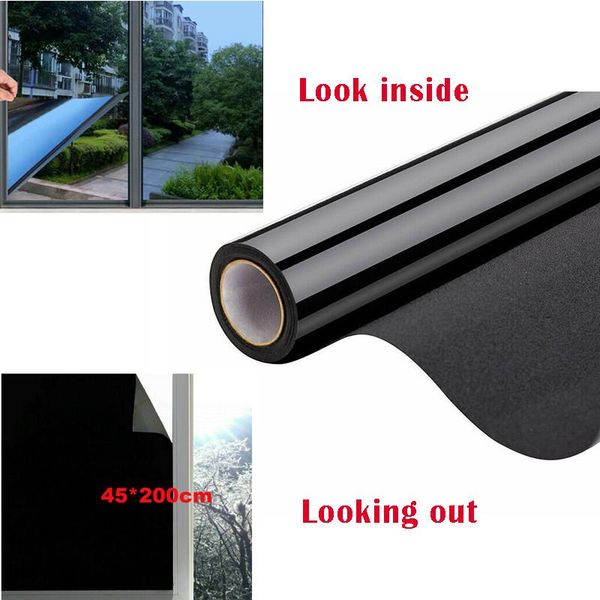 

window stickers blackout static cling casement film for privacy protection to block sun uv-prevention drop- household