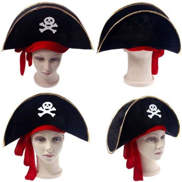 

party hats 1pcs pirate cosplay hat costumes accessories jacket props corsair cap supplies classical halloween red