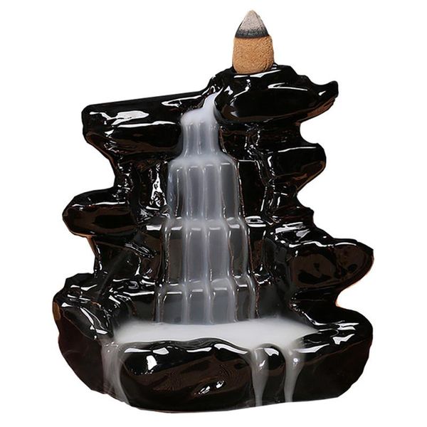 

creative home decor 20cones backflow stick incense burner ceramic decoration figurines modern art room decorative objects &