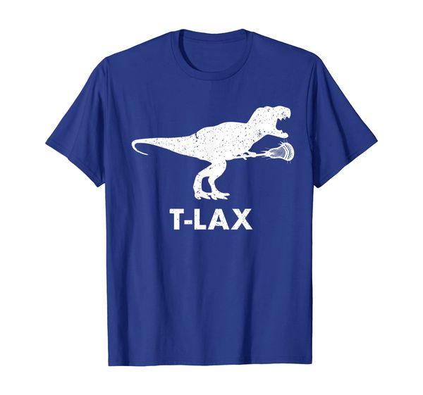 

t-lax dinosaur tshirt. cool dino lax player lacrosse, White;black