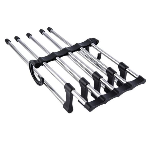 

hangers & racks novelty hand-held foldable closet organizer trouser pants ties scarf shawl rack folding hanger space saving wardrobe selecti