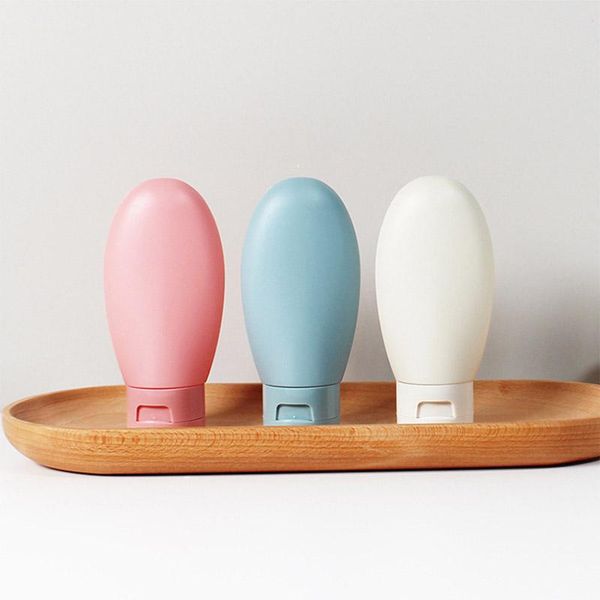 

storage bottles & jars pe travel lotion dispenser flip squeeze type for cosmetics nordic style flocking bottle 60ml perfumes set