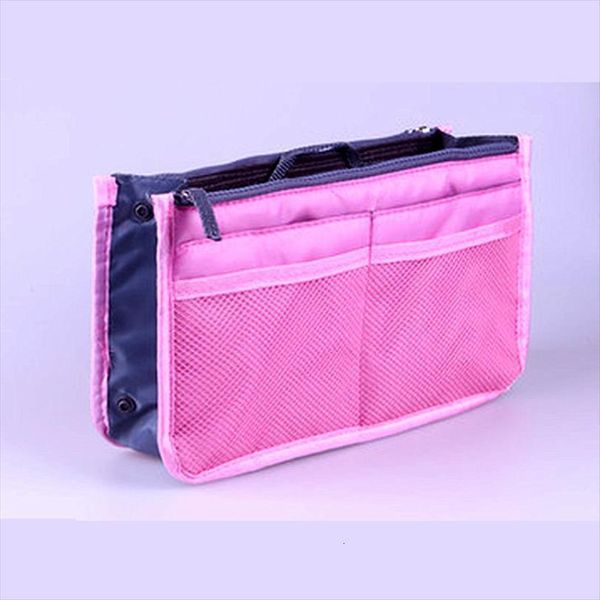 

thicken large capacity cosmetic storage bags nylon travel insert organizer handbag purse makeup for women female