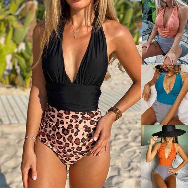 Super Mulheres Swimsuit Push Up Swimwear Sexy Elegante Terno de Banho Monokini Beach Wear Feminino Nadar Verão 210712