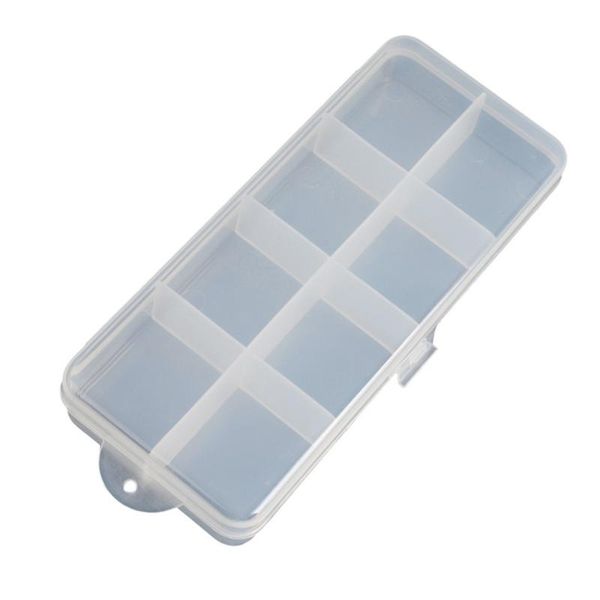 

fishing accessories tackle box plastic compartments lure bait hook storage 19x10x3cm case container #2d22