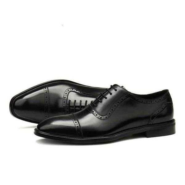 

shoes large dress size eur45 black / coffee wine red mens prom genuine leather oxfords business