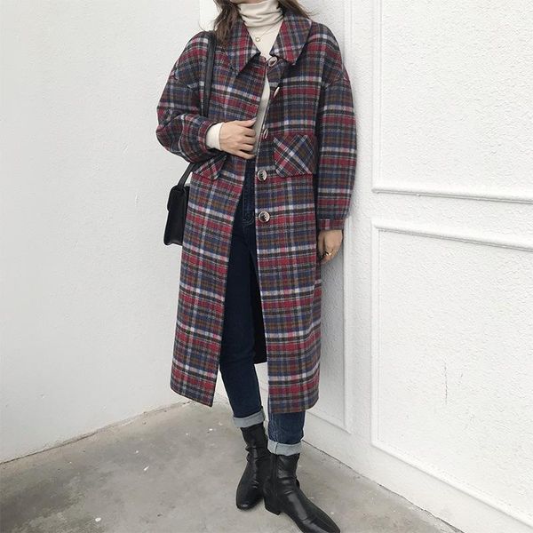 

women's wool & blends 2021 vlmd coat women coats winter elegant autumn, Black