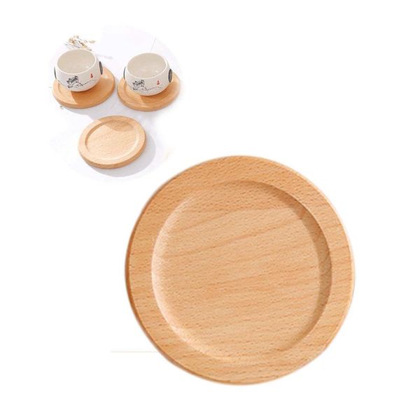 

mats & pads 1pcs vintage wooden cup mat for coffee table drinks desk with holder environmentally friendly