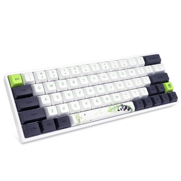 

keyboards skyloong sk64s panda mechanical keyboard bluetooth&usb dual connection optical switch pbt material keycaps rgb backlits swap
