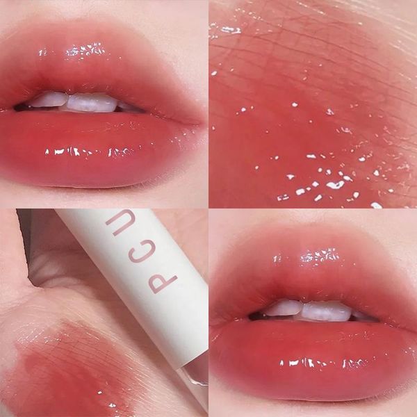 

lip gloss 6 colors water-light mirror glaze not fade tint waterproof lasting moistur cosmetic lipstick red lips makeup tslm1