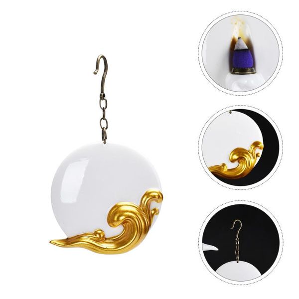 

1pc home delicate incense holder hanging furnace decor (white) fragrance lamps