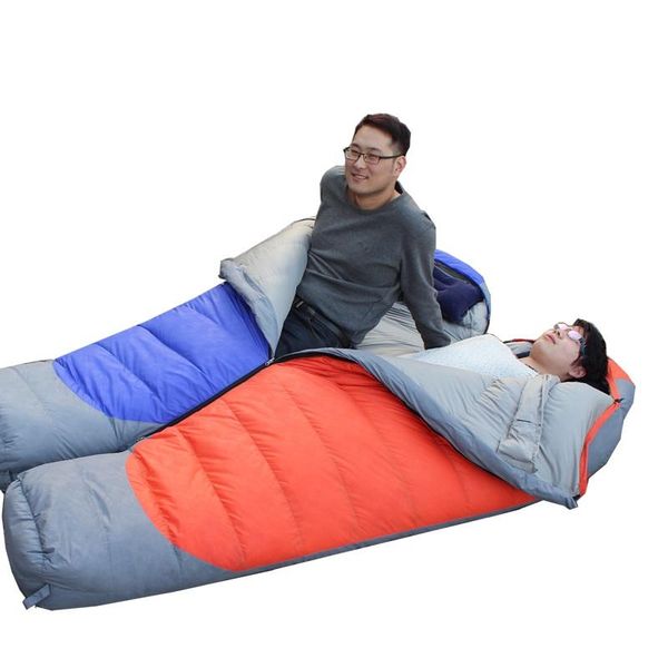 

sleeping bags camcel ultralight camping bag mummy white duck down compression for spring&autumn 2200g