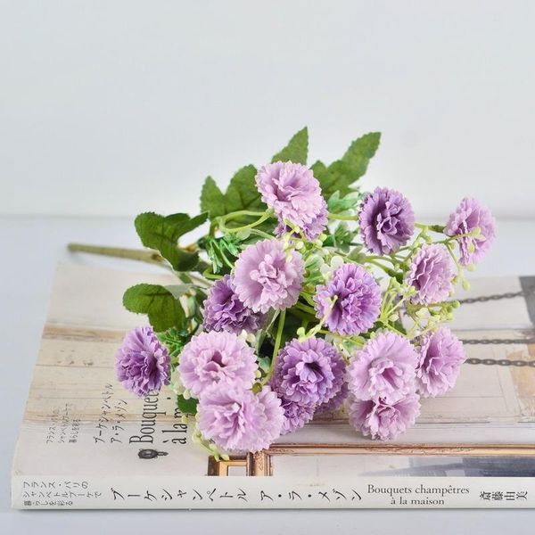 

decorative flowers & wreaths bouquet artificial korean lavender flower wedding banquet home office table imitation decorations