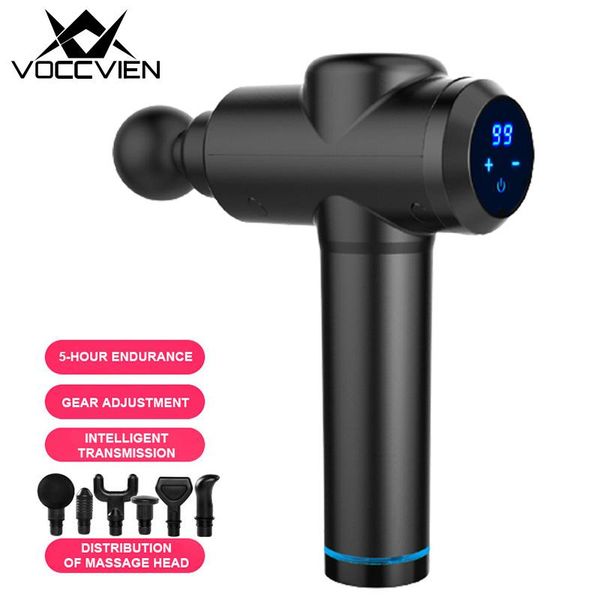 

massage gun back neck muscle deep tissue massager body relex fascial fascia 20 gears 6pcs heads with box