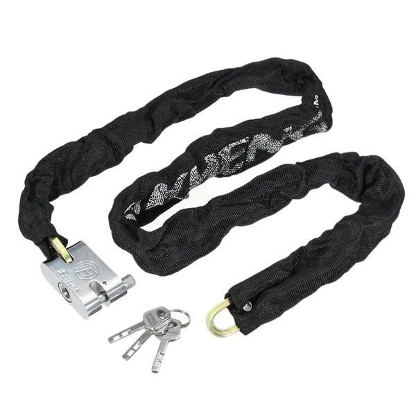 

1.2m metal motorcycle motorbike heavty duty chain lock padlock bicycle scooter