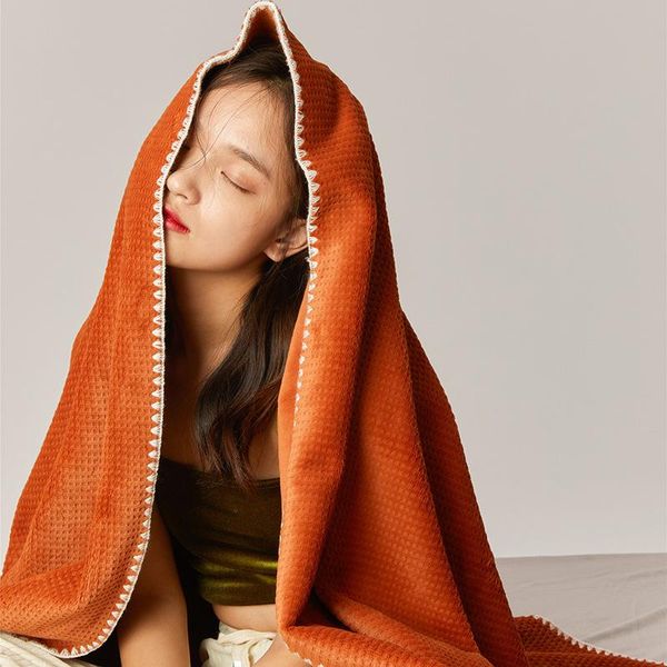 

blankets bed blanket thickened warm sheets in autumn and winter coral fluffy lunch break sofa