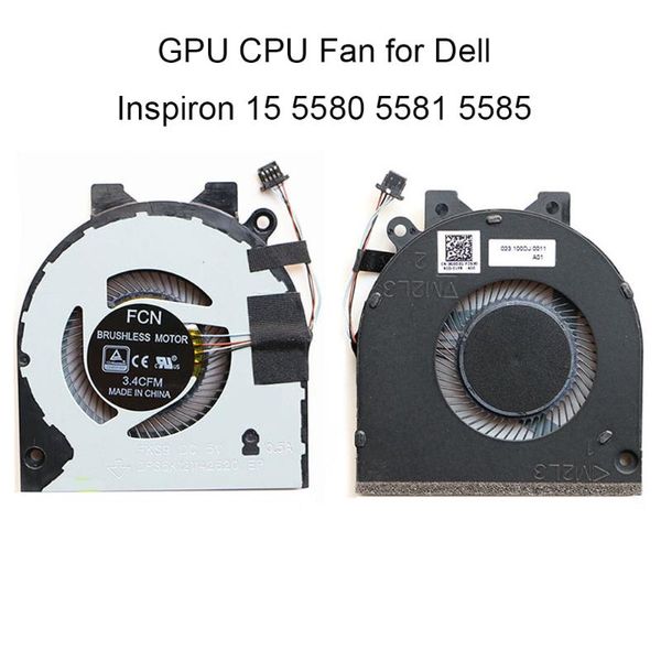 

fans & coolings 0g0d3g computer cpu cooling fan for 15 5580 5581 5585 cooler radiator cn-0g0d3g g0d3g dfs5k121142620 dc5v
