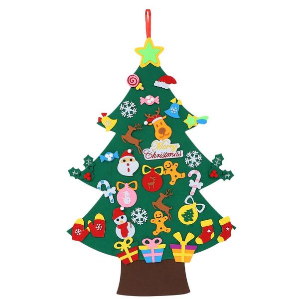 

Christmas Decorations 1 Set Creative Xmas Tree Ornament Felt Pendant Children DIY