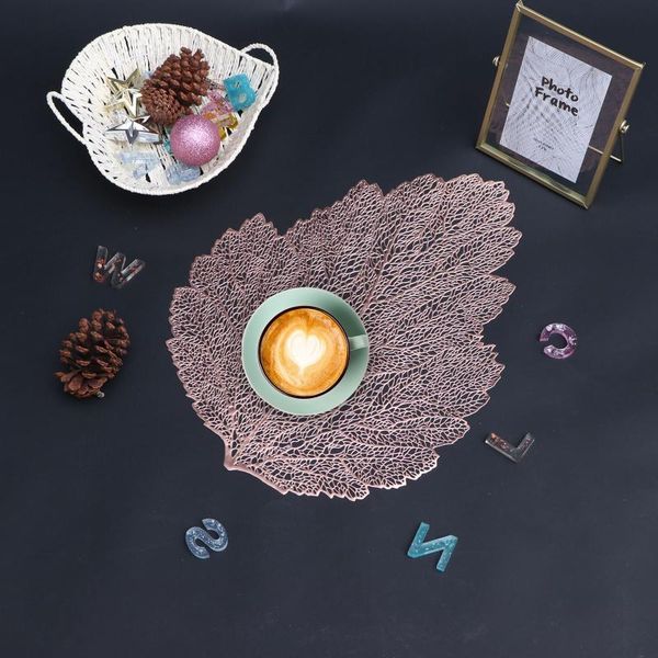 

table cloth leaf heat insulation mat anti-skid cup pads tea milk mug coffee kitchen accessories
