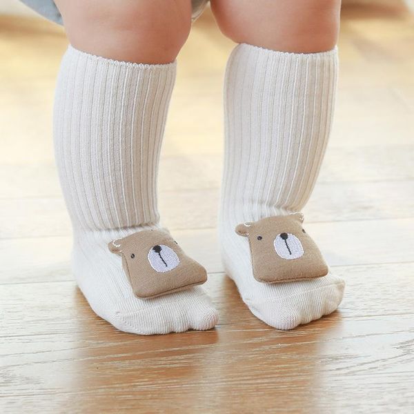 

socks menoea 1 pair baby boy rubber anti slip girl floor kids toddlers sock spring autumn animal infant born clothing, Pink;yellow