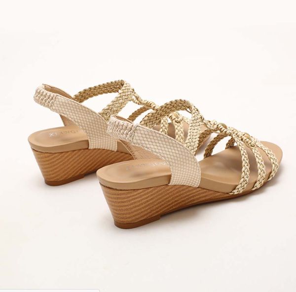 

2021 womens high heels sandals striped slippers black knit embroidery heel sandal outdoor summer letters slipper with box 03