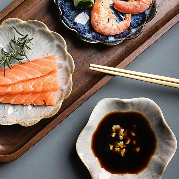

dishes & plates home kitchen ceramic side dish petal small sauce butter mustard vinegar soy porcelain saucer