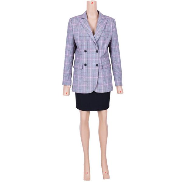 Giacche da ufficio oversize da donna per donna Temperamento Blazer da donna Autunno Casual Blazer a maniche lunghe Cappotti XH082 Abiti da uomo