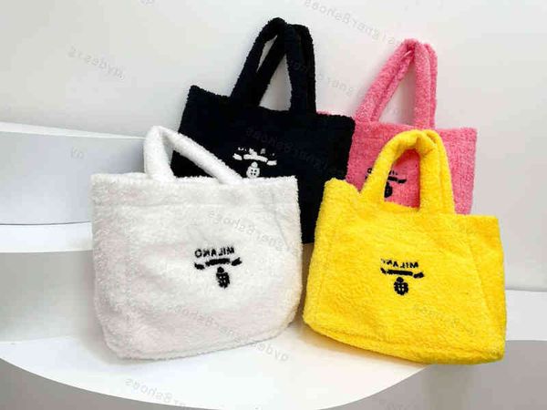 

matching box designer women's lamb hair four-color shoulder crossbody size 40*33cm
