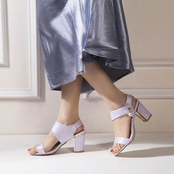 

dress shoes summer open toe sandals women's high heel size, Black