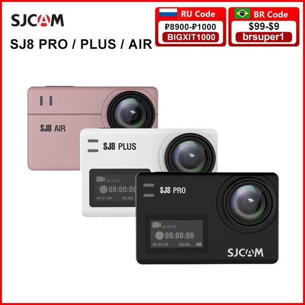 

telescopes original sjcam action camera sj8 pro 4k plus air 1296p wifi waterproof 2.33 touch screen outdoor sports dv
