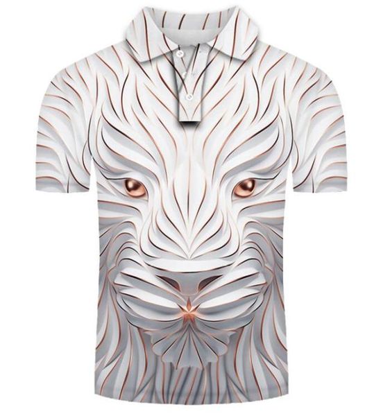 

lion king pattern men's 3d printed t shirt visual impact party streetwear punk gothic round neck american muscle style short sleeves, White;black