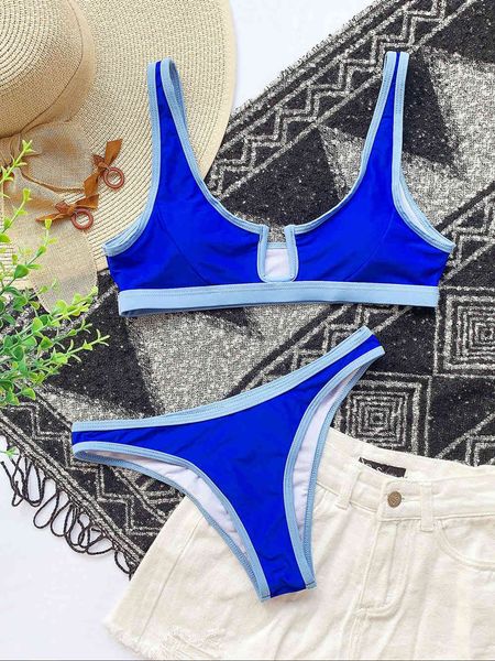 

female v ne swimsuit low waist 2021 women swimwear two-pieces bikini set push up bather bathing suit swim ladyby air