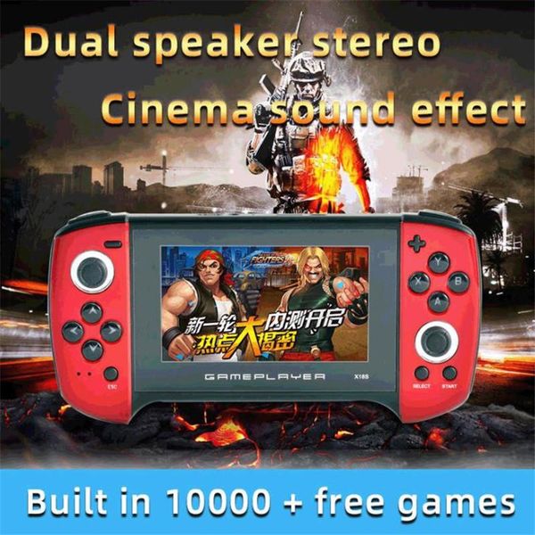

game controllers & joysticks x18s-1 4.3-inch screen console for psp handheld players 8g support 8/16/32/64/128 bit 20#